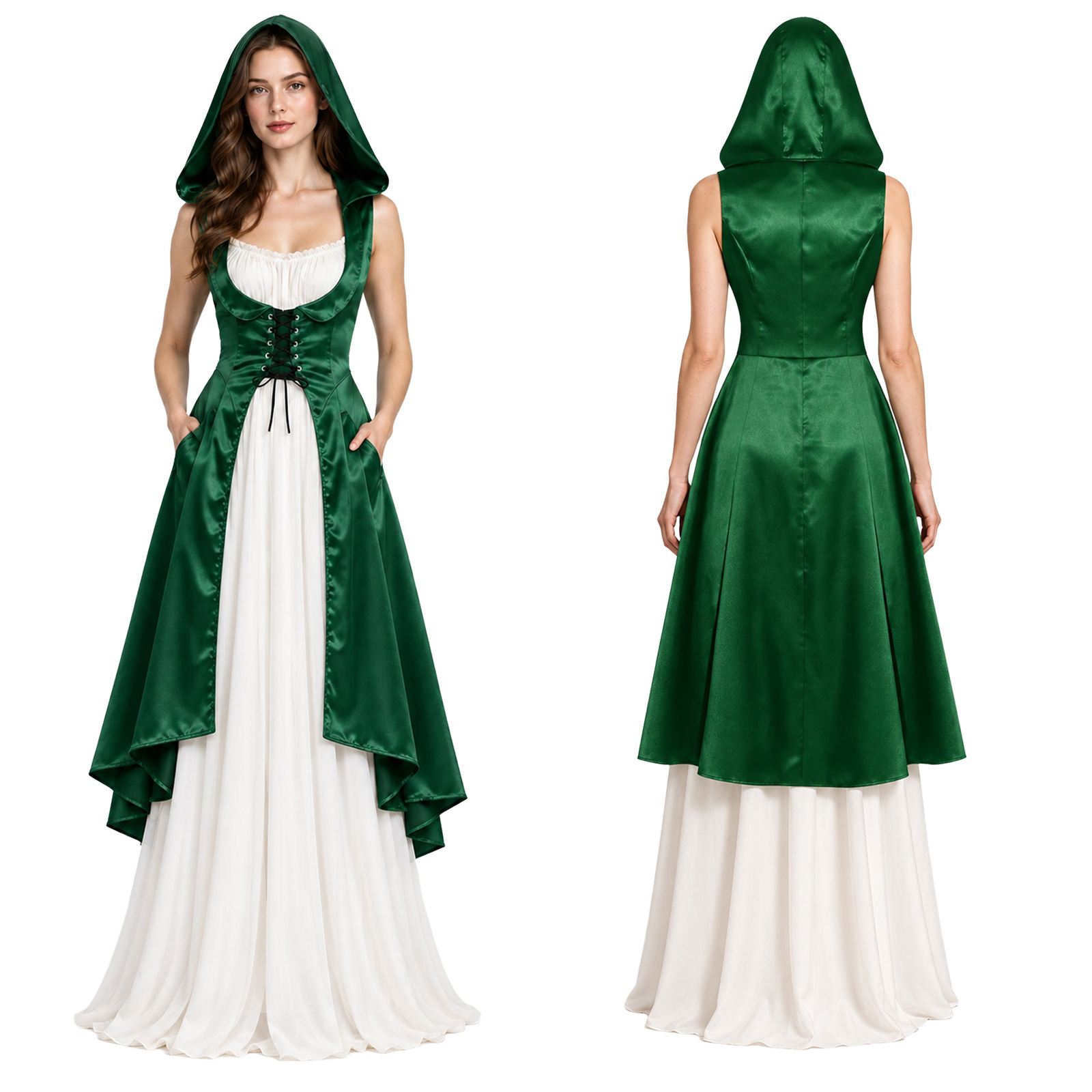 Women Medieval Renaissance Vic - Lace Dress 评论和价格