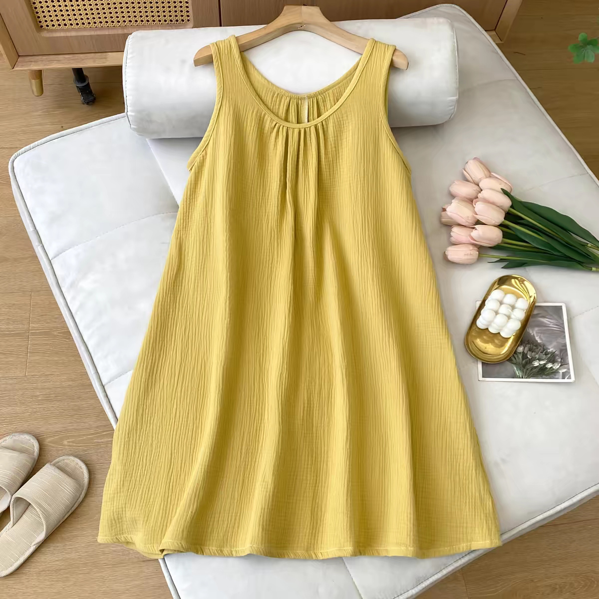 Summer Casual Women's Sleevele - Midi Dress 评论和价格