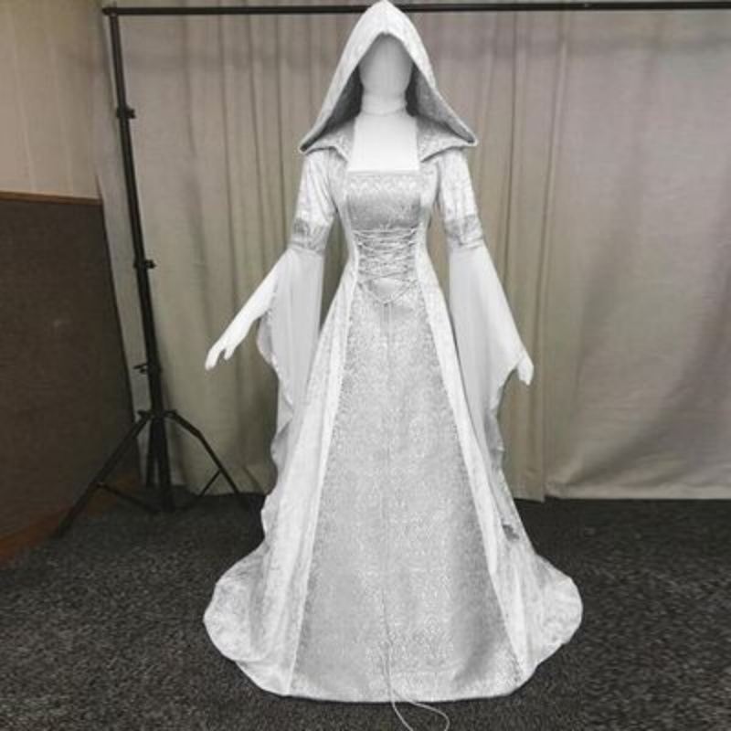 Women's Cosplay Costume Mediev - Wedding Dress 评论和价格