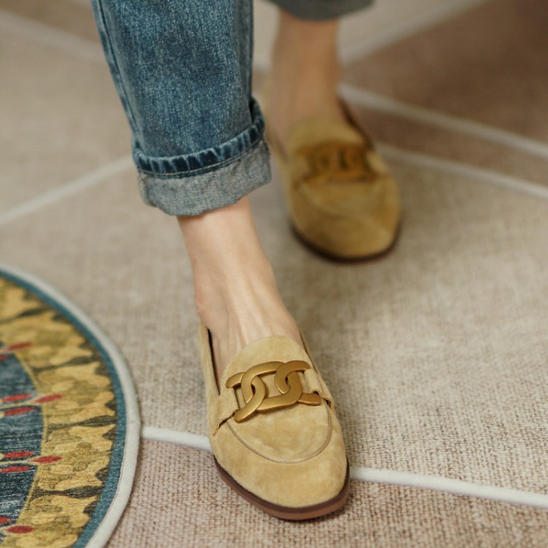 Suede Leather Women Loafers Sp - Womens Heels 评论和价格