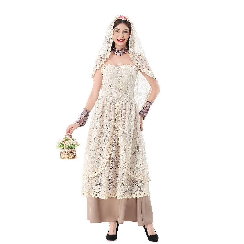 Women Vintage Lace Maxi Dress  - Lace Dress 评论和价格