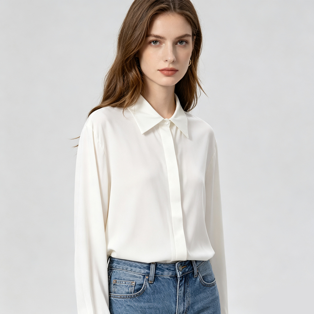 Plus Size Women's Fashion Earl - Silk Blouse 评论和价格