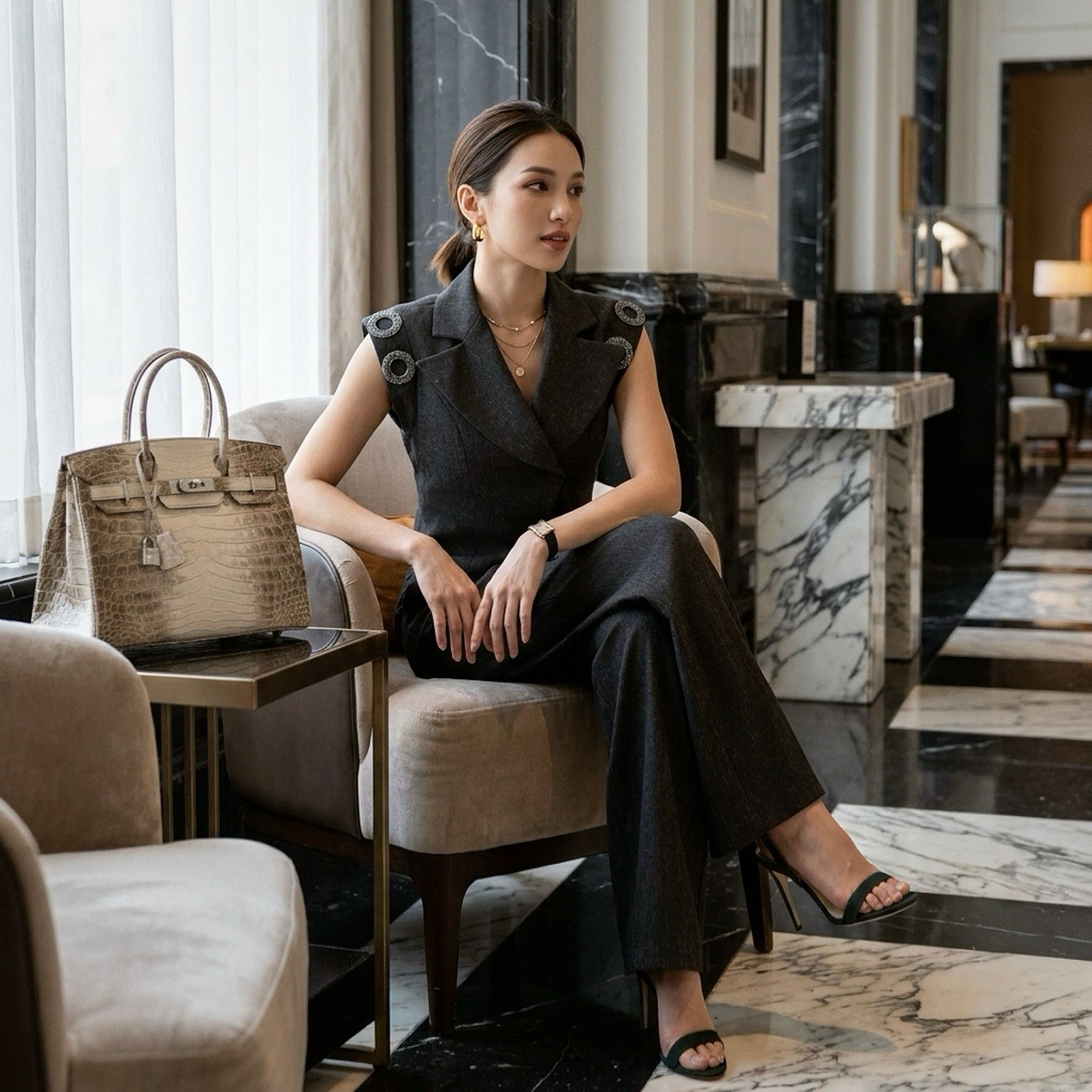 Elegant Blazer Vest Suit Set 2 - Womens Blazer 评论和价格