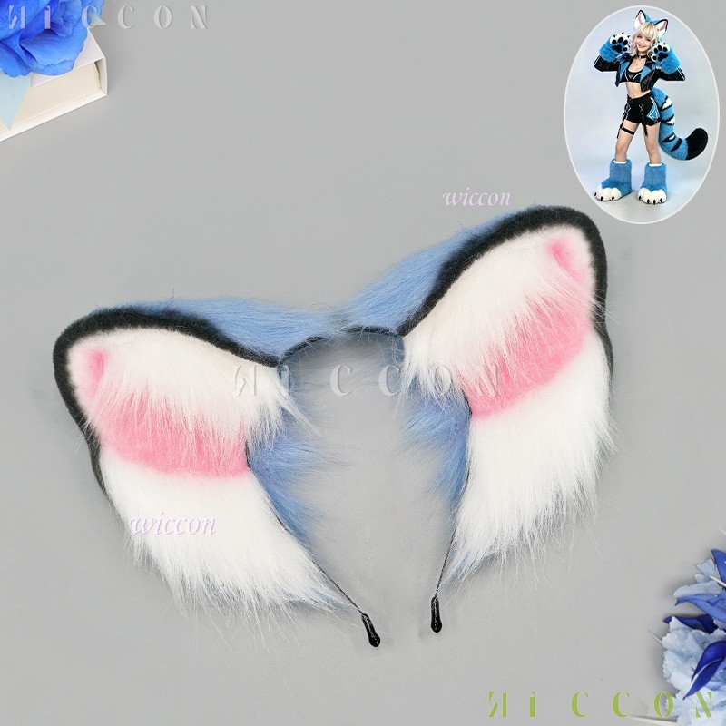 Derpyy Blue Tiger Fursuit Ears - Formal Dress 评论和价格