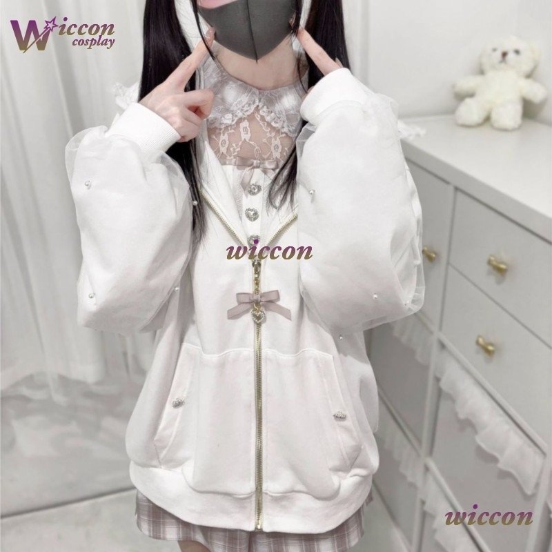 Rabbit's Ears Bow Hoodies Eleg - Formal Skirt 评论和价格