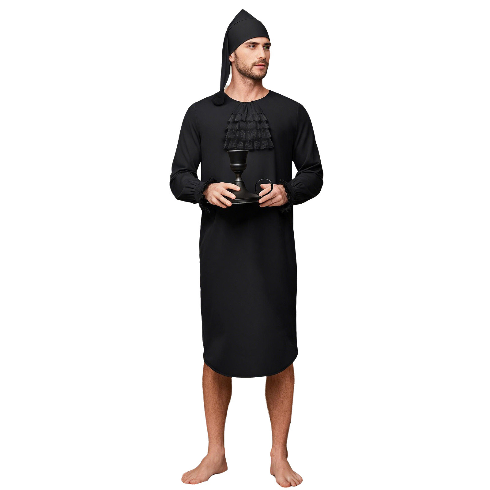 Mens Medieval Victorian Nightg - Lace Dress 评论和价格