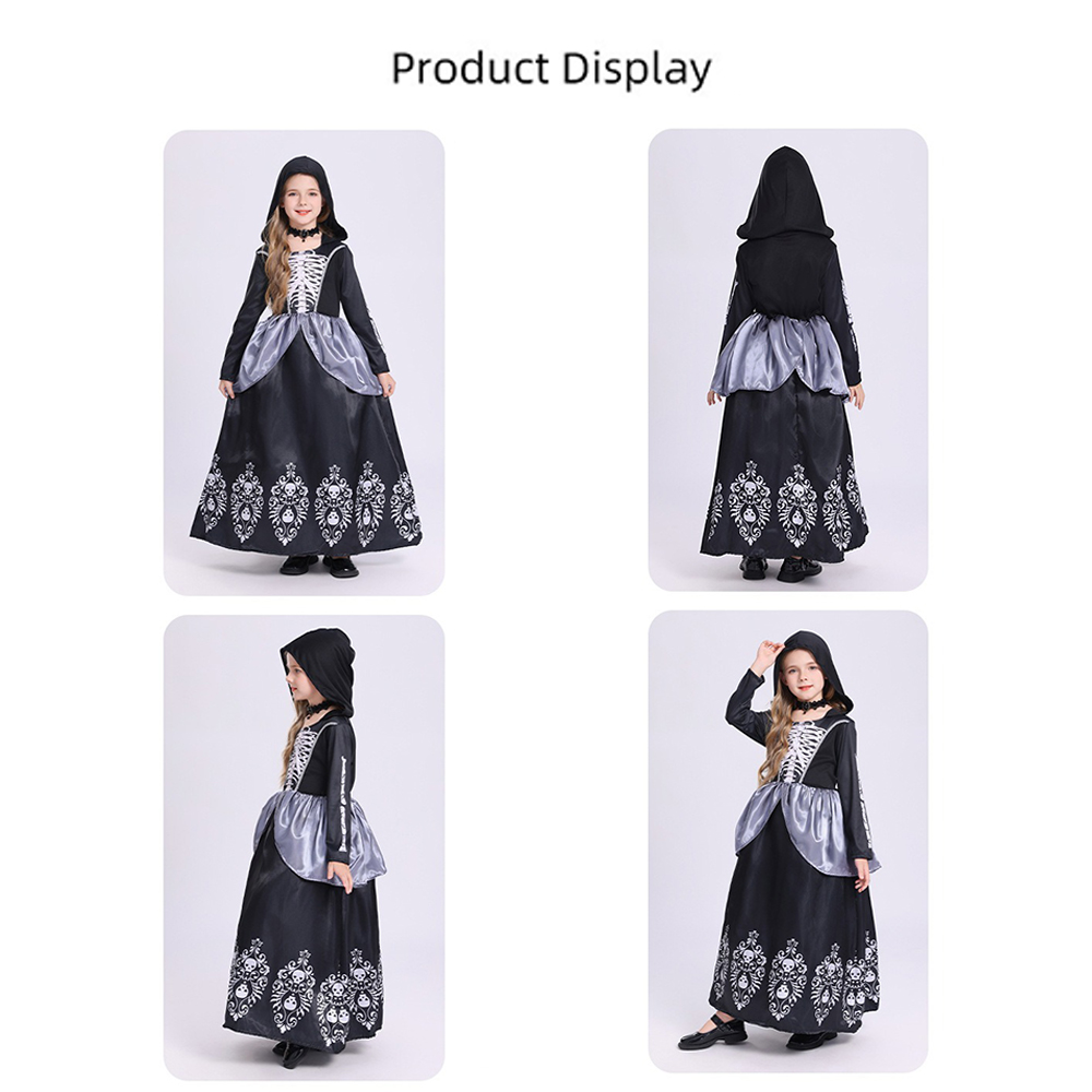Red Black Witch Costume Hooded - Women'S Red Formal Wear 评论和价格