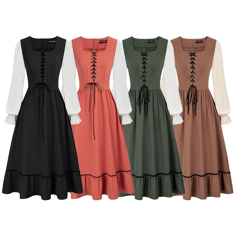 Women'S Vintage Court Medieval - Midi Dress 评论和价格