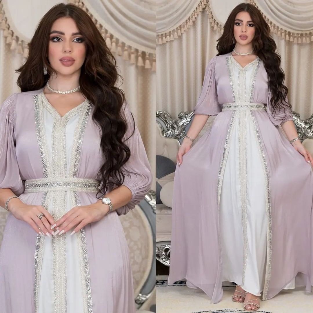 Lavender Sequin Dress V Neck P - Evening Gown 评论和价格